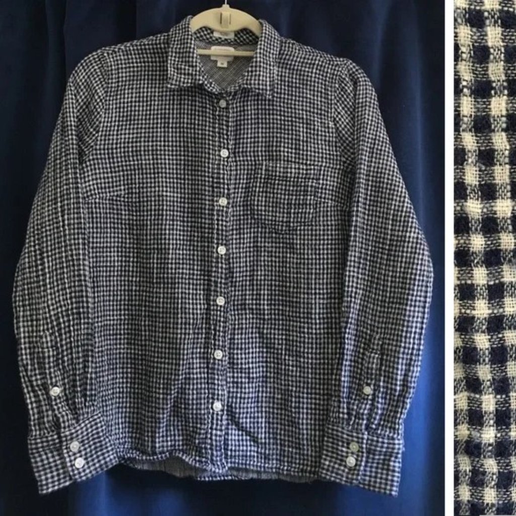 J.Crew | Navy Gingham Button-Down